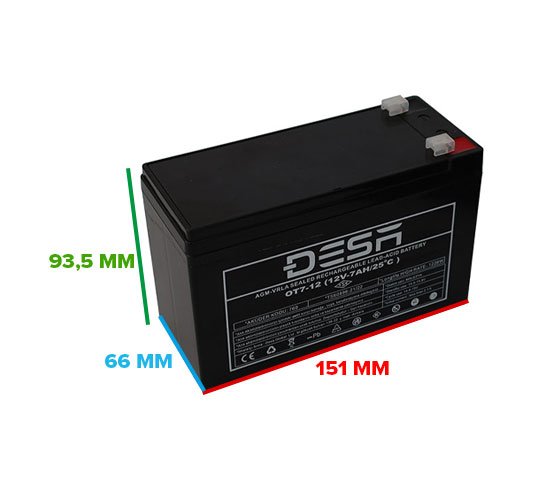 12V 7Ah Kuru Akü