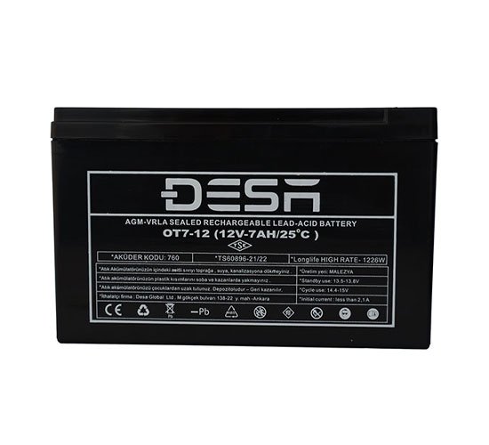 12V 7Ah Kuru Akü