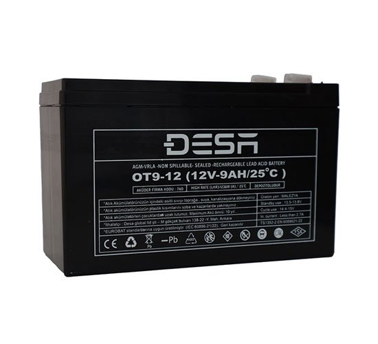 12V 9Ah Kuru Akü