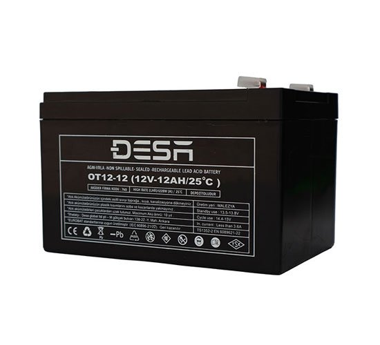 12V 12Ah Kuru Akü