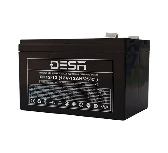 12V 12Ah Kuru Akü