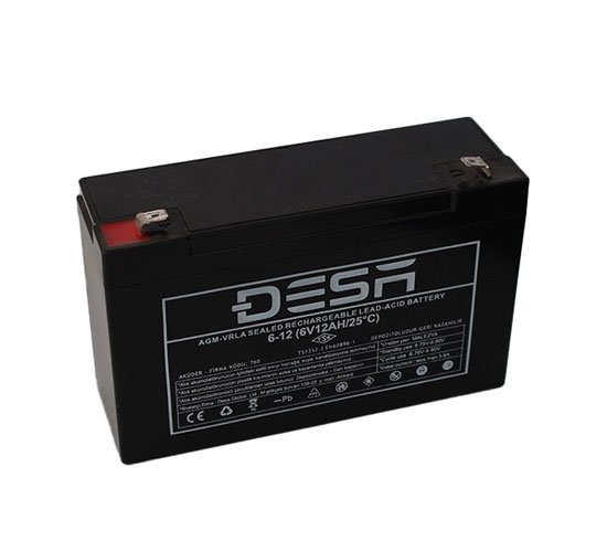 6V 12AH Kuru Akü